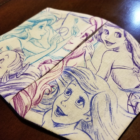 Hand Crafted Other - Kids Ariel Little Mermaid Cotton Facemask